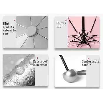 8개 살로 구성된 포켓 미니 우산, 자외선 차단, 파라과스, 비바람 방지, 가볍고 접이식이며 휴대하기 편리한 우산 (여성, 남성, 어린이용) 8 best sales 스테인드글라스 우산 - №7