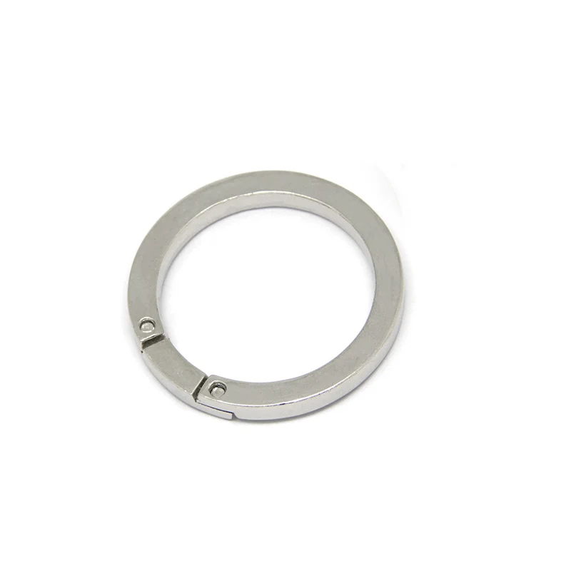 1 Inch Flat Rings, Super Shiny Nickel Finish,30pcs