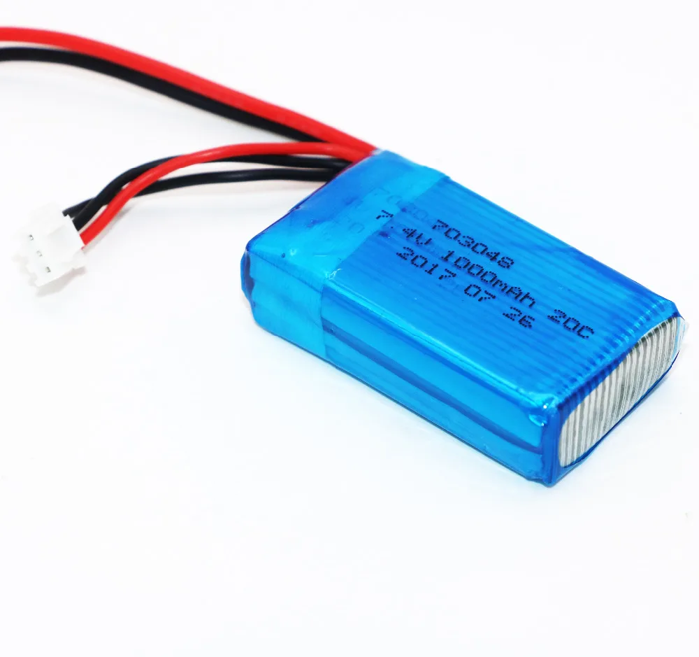 2 /4 /6 sztuk zabawki zdalnie sterowane baterii 7.4V 1000mAh 20C 2S li-po baterii dla WLtoys V262 V353 V912 helikopter Rc Quadcopter