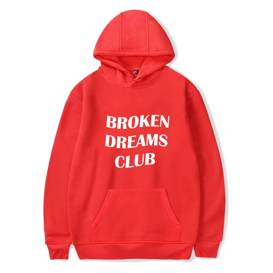 New Broken Dreams Club hoodie print hip hop men women Hoodies Pullover casual Pocket Long Sleeve unisex Hooded Sweatshirts Tops