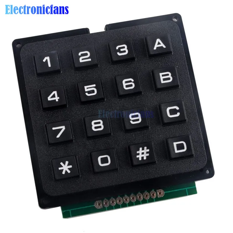 Matrice 4x4, 16 touches, Module de clavier à commutateur 4x4 pour Arduino