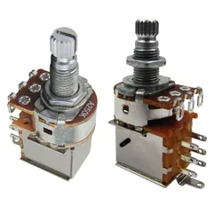 FLEOR-Potentiomètres JEPots à arbre long, 250K /500K pour pièces électriques JEBass, 2 pièces