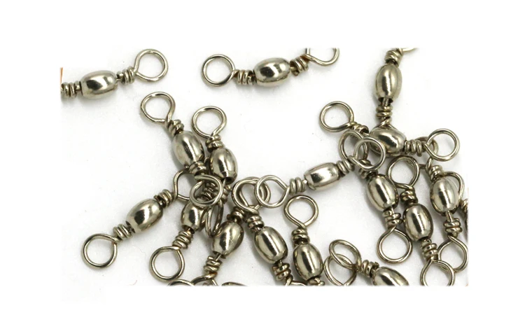 10pcs/lot Brass Barrel Swivel Fishing Ball Bearing Swivel Fishing Connector Tool Tackle Size 5# to14# Fishing Accessory