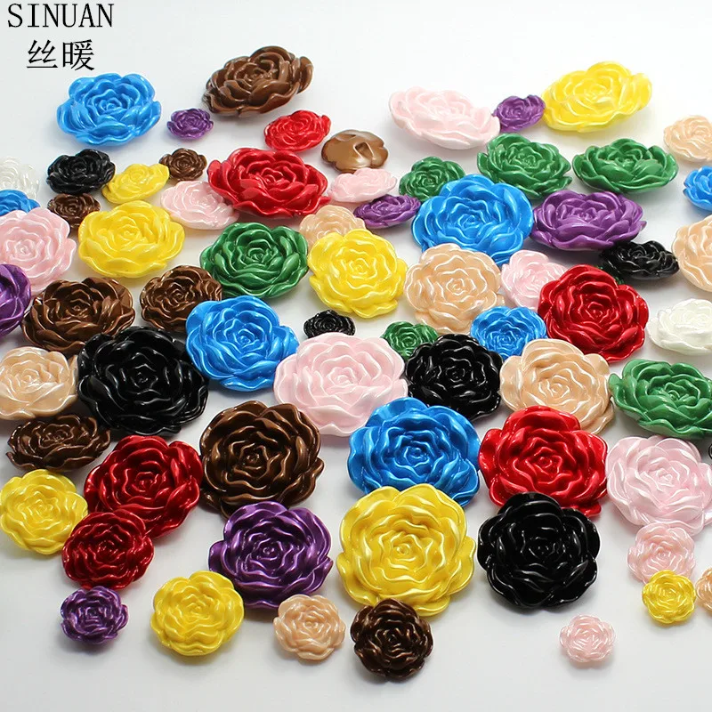 Resin Buttons for Sewing Dyed Button Plastic Buttons Flatback Accessories Resin Craft 100Pieces