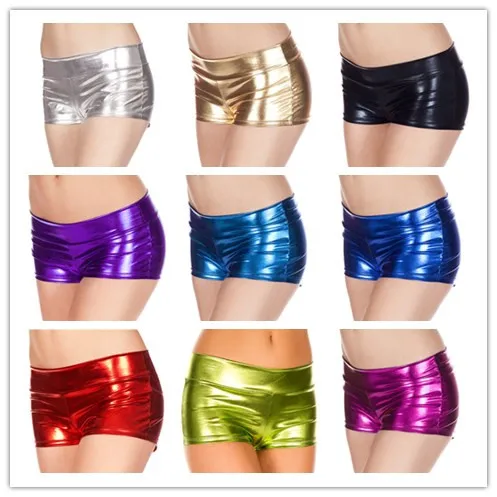 

Hot Sexy Shorts Low Waist ShortsHip Patent Leather Leather Shorts Pole Dance Short