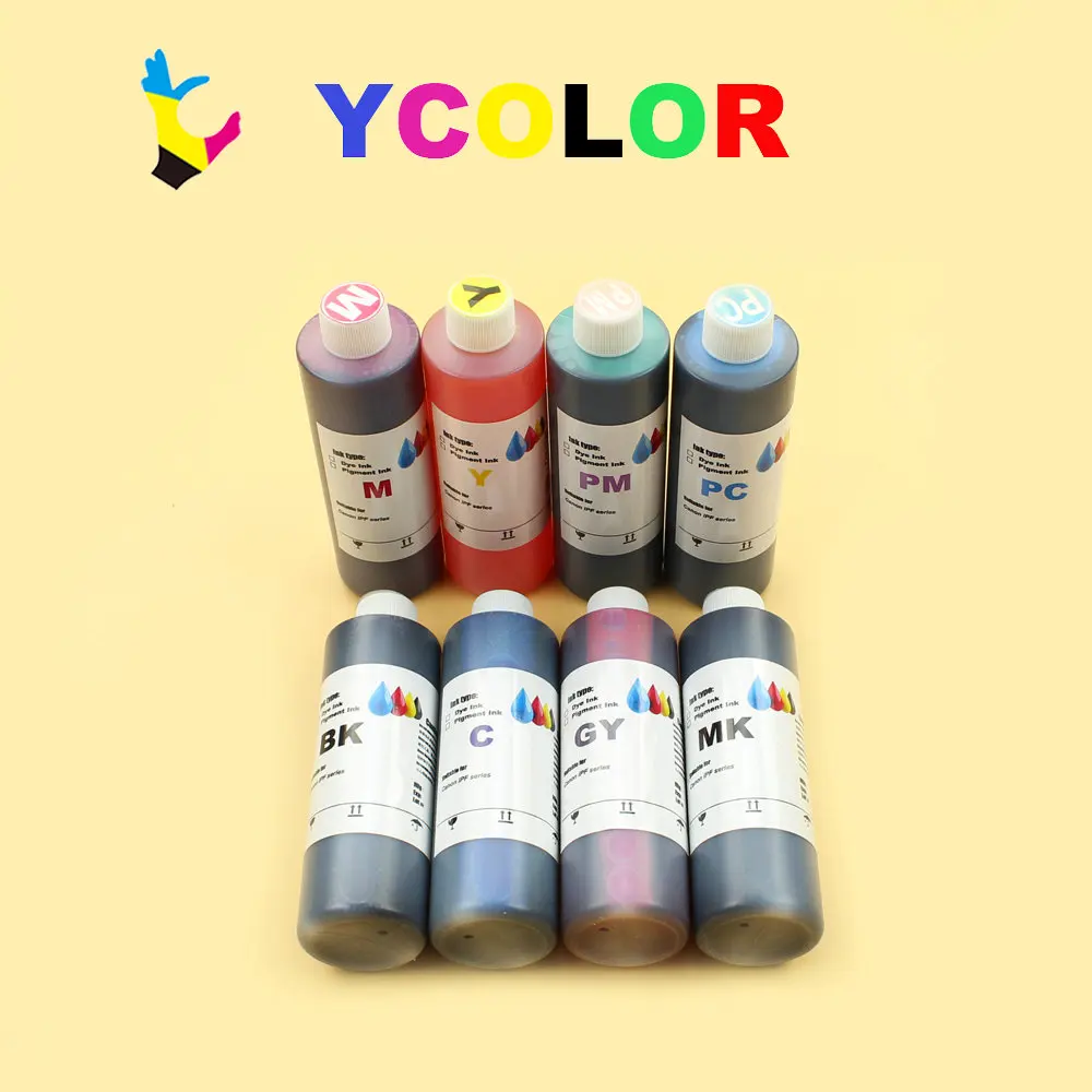 Fast shipping !!! 8 color/set 250ML/Bottle Dye ink for Canon PFI 106 8106 cartridge for Canon IPF 6400S 6410S 6300S printer