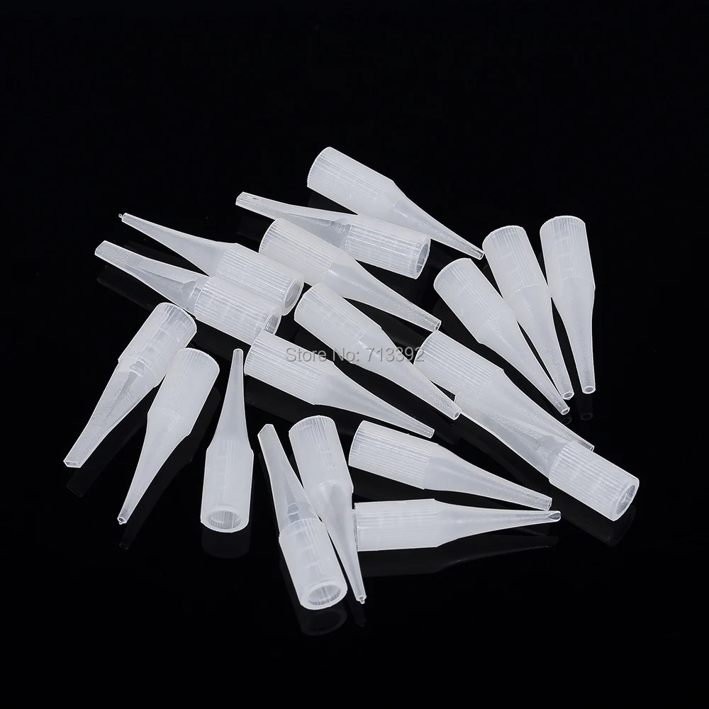 5RT-100pcs High Quality Plastic Permanent Makeup Needles Tips Caps (3.5MM)