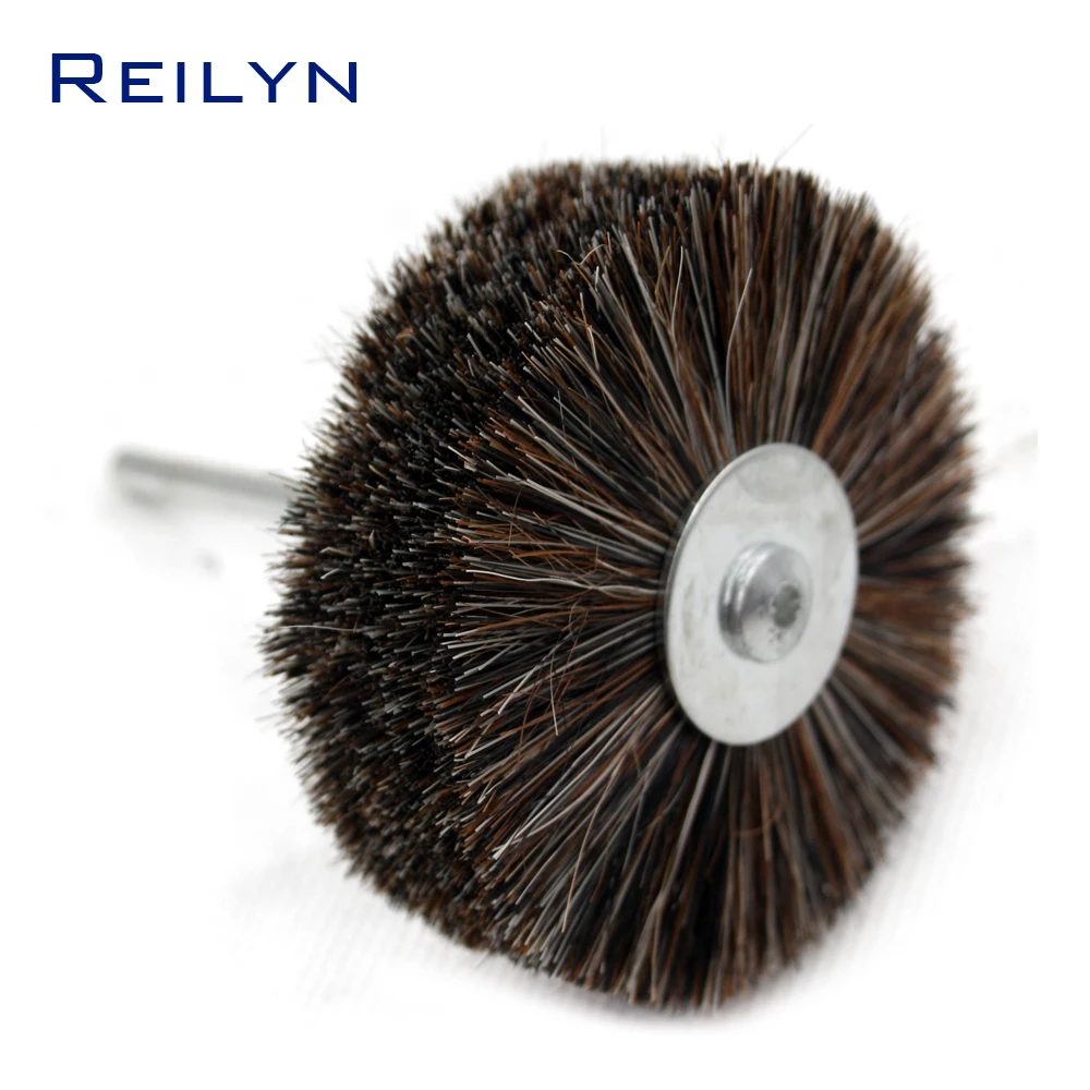 Metal Polish Sisal 6mm Fiber Brush Woodworking Horsehair Fiber Mop Wheel Polishing Paste Electric Hand Drill Rotary Tool