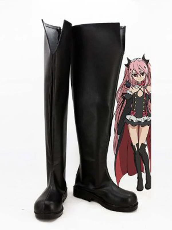 

Seraph of the End Krul Tepes Cosplay Boots Shoes Anime Party Cosplay Boots Custom Made Women Shoes