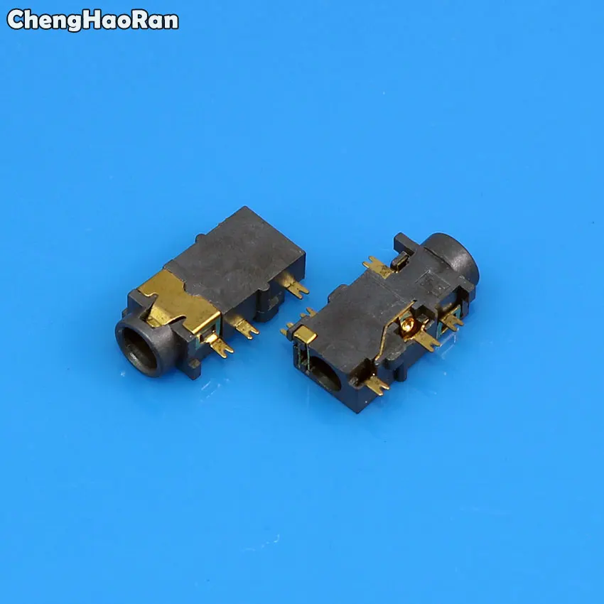 ChengHaoRan 2pcs 3.5mm Audio Jack Socket 3.5 Headphone Connector 6SMT with head for Tablet Phone Digital Produc Headphone jack