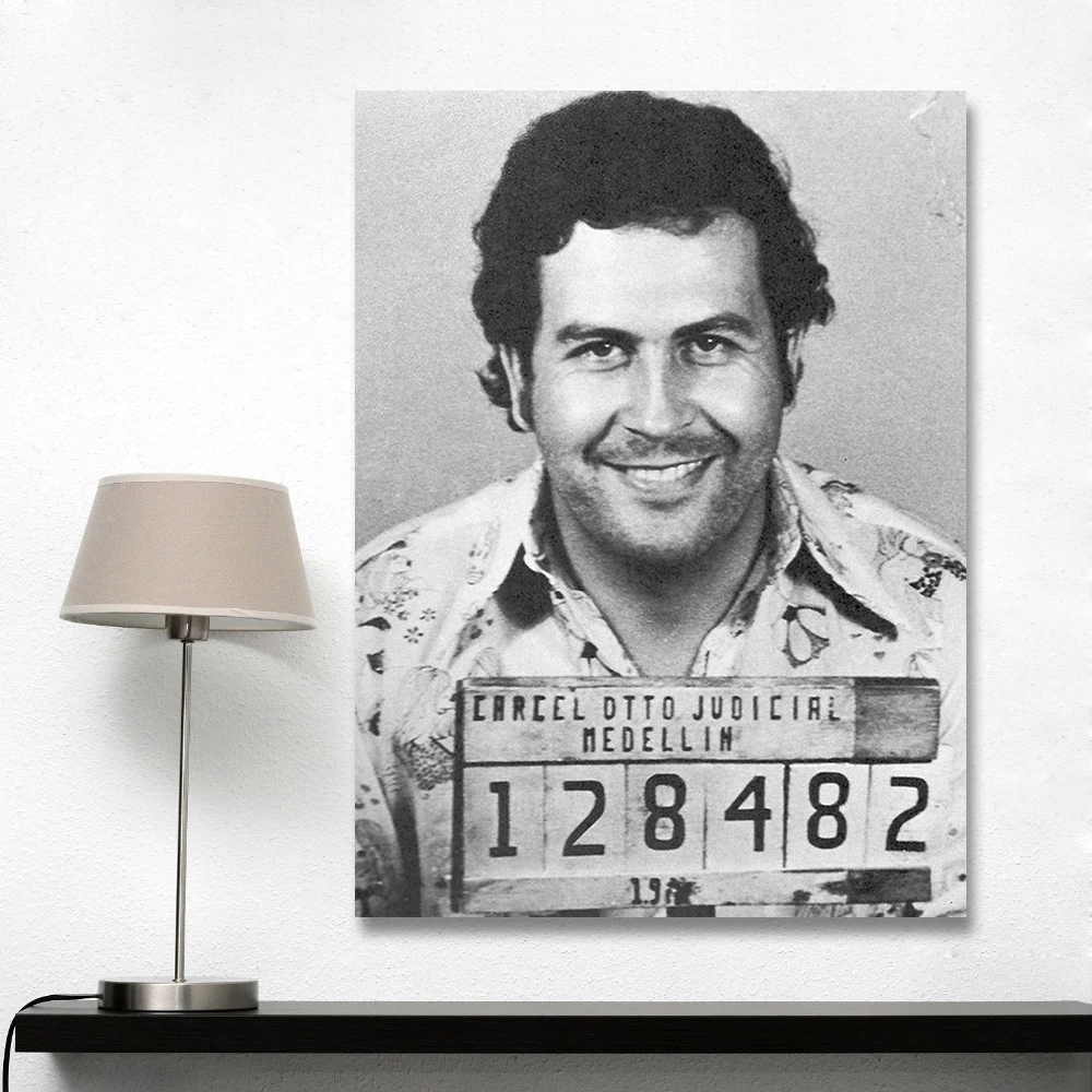 HDARTISAN Canvas Art Wall Pictures For Living Room Classic Decorative Pablo Escobar MugPainting Home Decor Printed No Frame