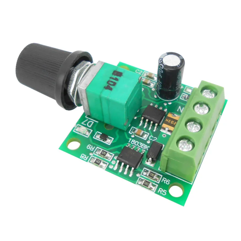 Miniature PWM speed controller DC motor 0~100% adjustable drive module input 2A DC1.8-12V