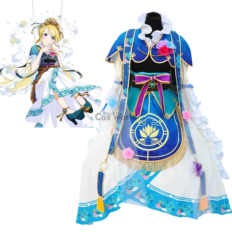 Love Live Ayase Eli Seven Lucky Gods Outfits Anime Customize Cosplay Costumes