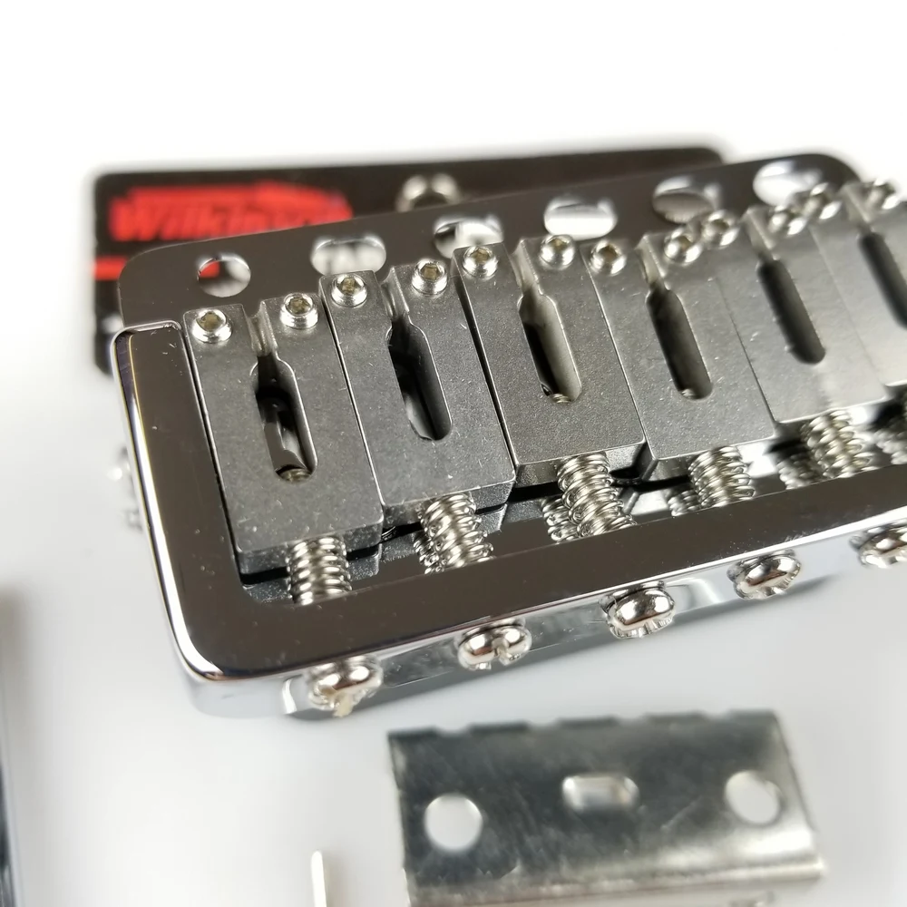 Imagem -02 - Wilkinson Wvp6 Chrome Silver st Guitarra Elétrica Tremolo System Bridge Mais Selas de Aço Inoxidável Feitas na Coréia