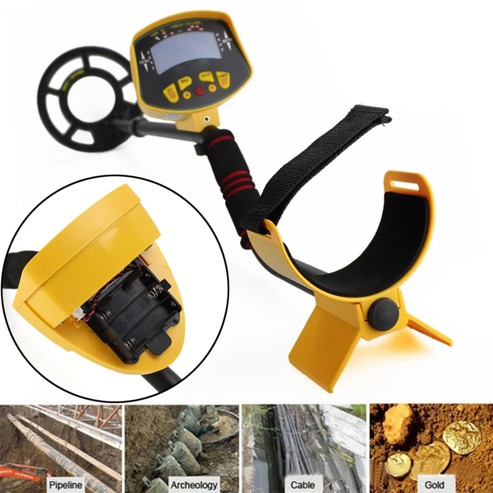 Md-3010ii underground metal detector searches for gold, silver and copper coins on the bracelet mountain