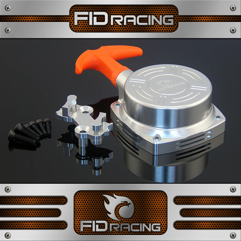 1/5 rc car gas FID Racing CNC machined alloy pull starter for 1/4,1/5,1/6  CY /Zen HPI baja  Losi FG MCD Boats/planes engine