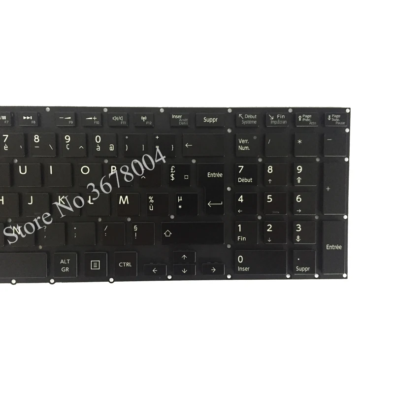 Imagem -04 - Francês Teclado do Portátil para Toshiba Satélite P55 P50 P50-a P50t sem Quadro fr Teclado com Retroiluminado Novo