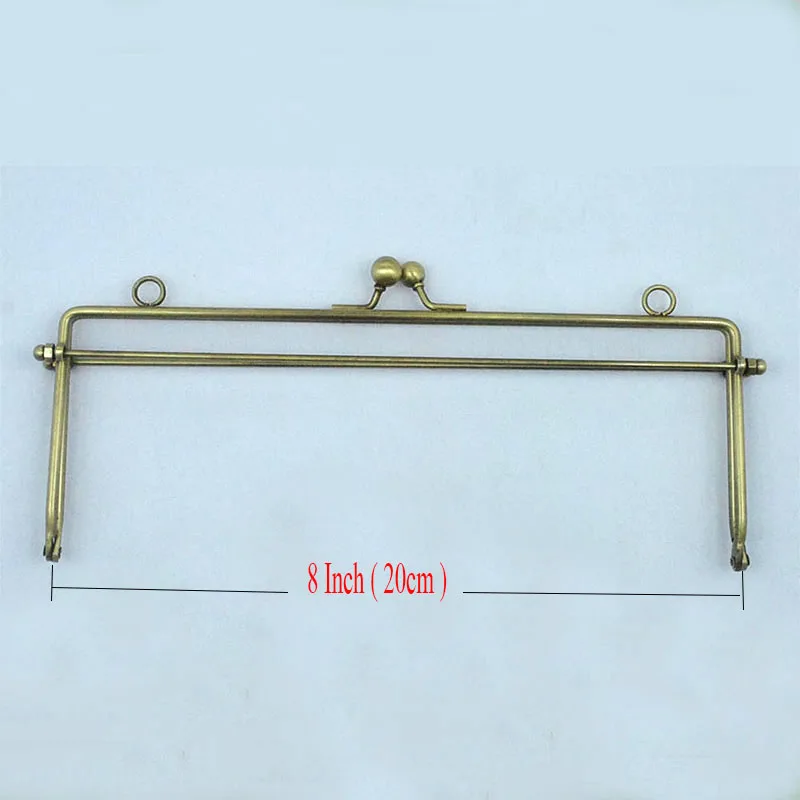 Large ball clasps Purse Frame 20cm (8inch) Bag Frames Metal Sewing Frame screws