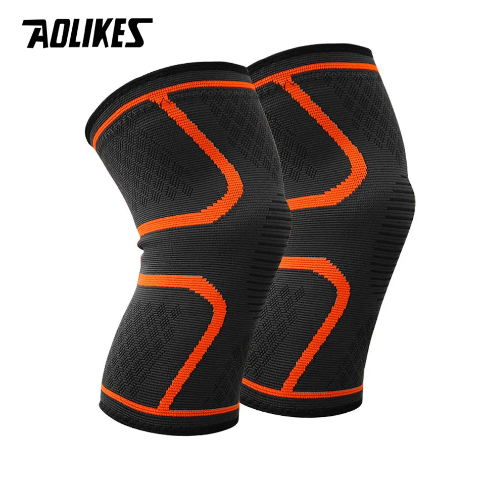 1 Pcs Nylon Elastic Sports Knee Pads Breathable Knee Support Brace Running Fitness Hiking Cycling Knee Protector Joelheiras