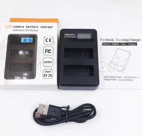 USB LCD Camera Battery Charger EN-EL14 For Nikon D5500 D5100 D5200 D300 D3200 D3100 P7100 P7000