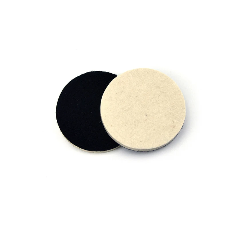 POLIWELL 2PCS 4 Polegada 100 milímetros Hook & Loop Backing Pad Polimento De Lã de Moagem Disco Da Roda De Polimento para Carro beleza Broca Ferramenta Rotativa