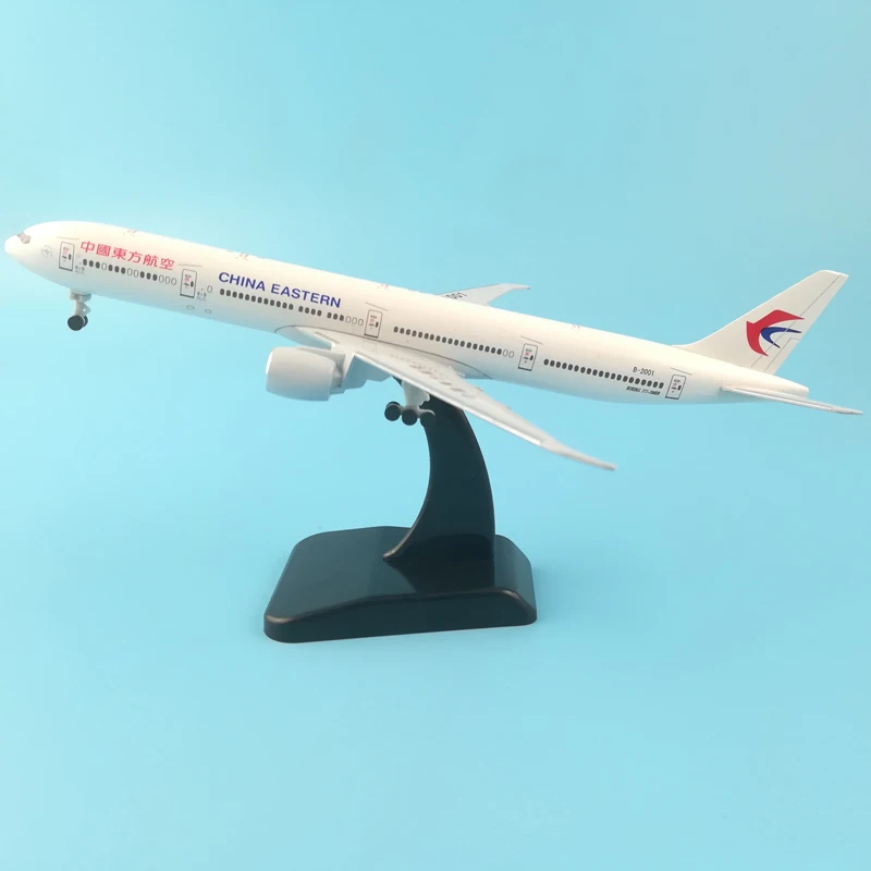 

China Eastern Airlines Boeing 777 20cm Alloy Metal Model Airplane Air W Stand Aircraft pulley landing gear Craft gifts Toys