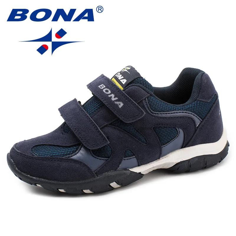 BONA New Arrival Classics Style Children Casual Shoes Hook & Loop Boys Loafers Outdoor Fashion Sneakers Light Fast Free Shipping