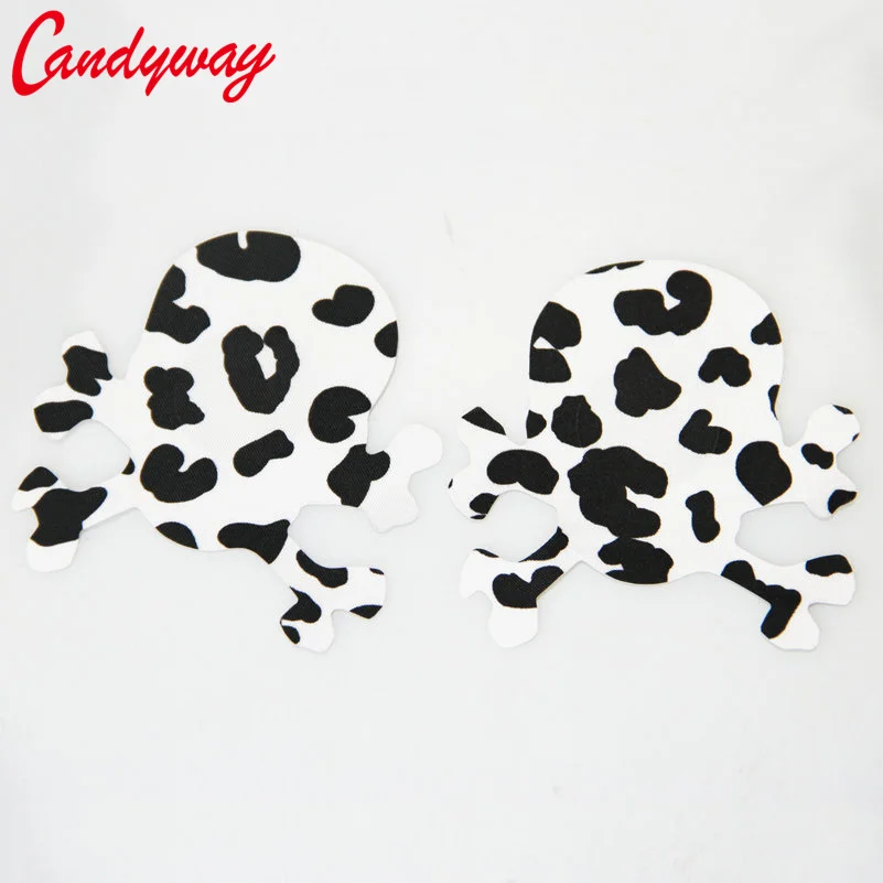 4 Styles Speckle Design Milk Cow Paste Star Skull Sunflower Heart Sexy Paste Breast Bra Nipple Cover Adhesive erotic Sex Sticker