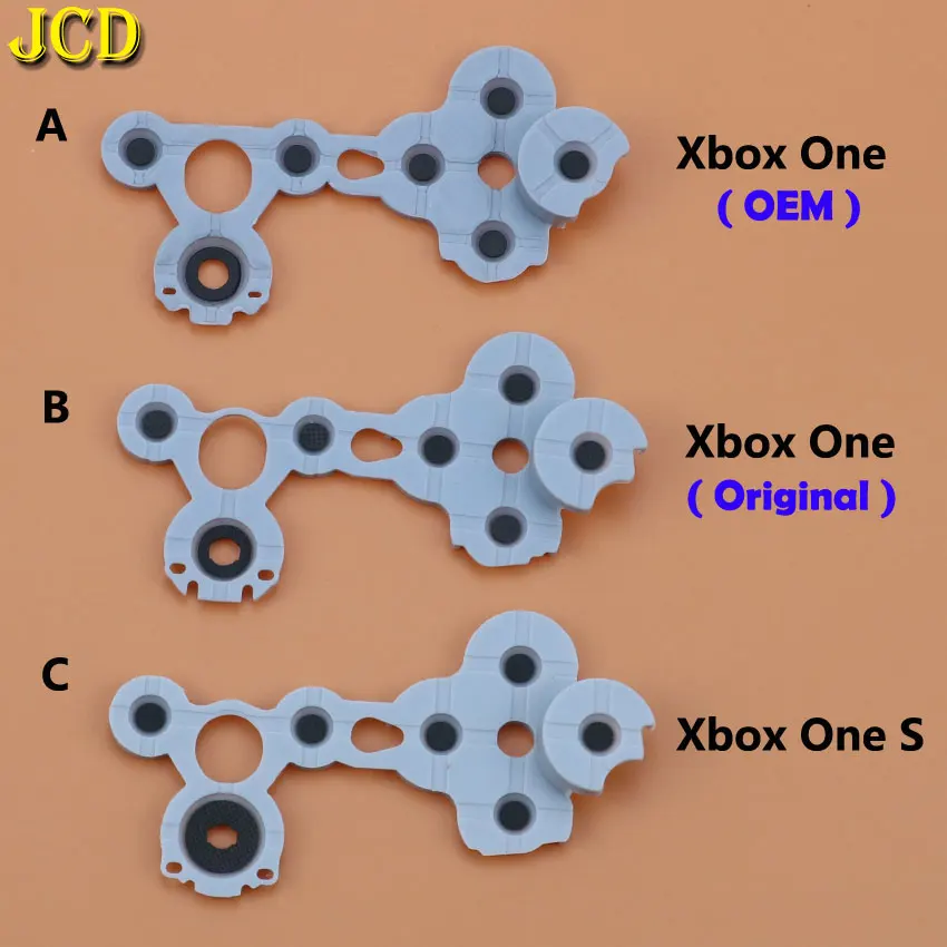 JCD – bouton en caoutchouc conducteur pour MicroSoft Xbox One, pour manette XboxOne S D Pad, 1 pièce, en silicone gris Original