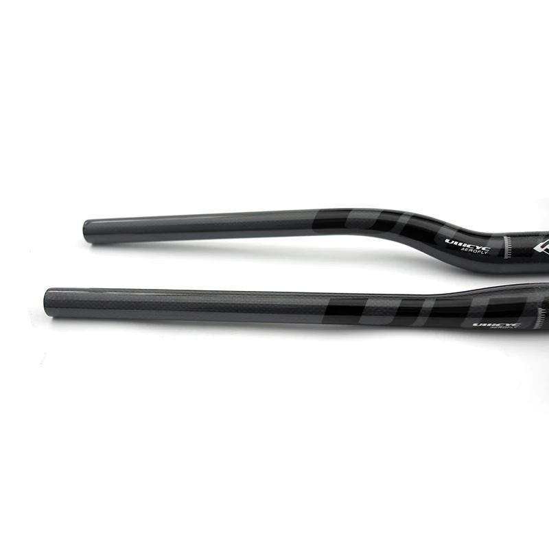 Kierownica rowerowa Ullicyc Full Carbon MTB 3K Gloss Black 580-740mm Flat/Rise, lekka, ulepszona do rowerów górskich i hulajnóg elektrycznych — zdjęcie 6