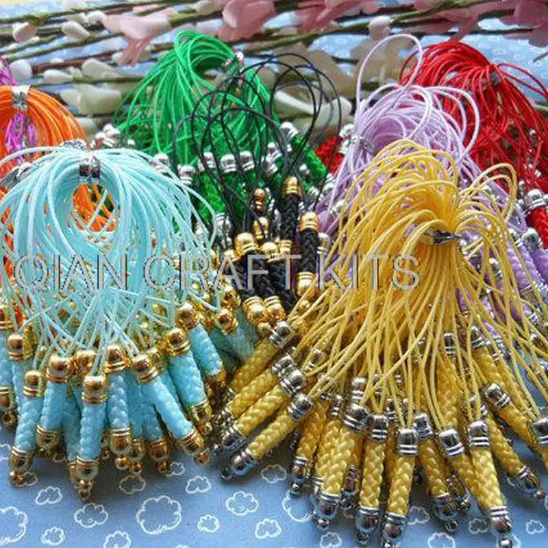 set 120pcs mixed colors Cell Phone Strap Lariat Strings with Ring,Cellphone Strap, Lanyard, Keychain Strap, Zipper Pull