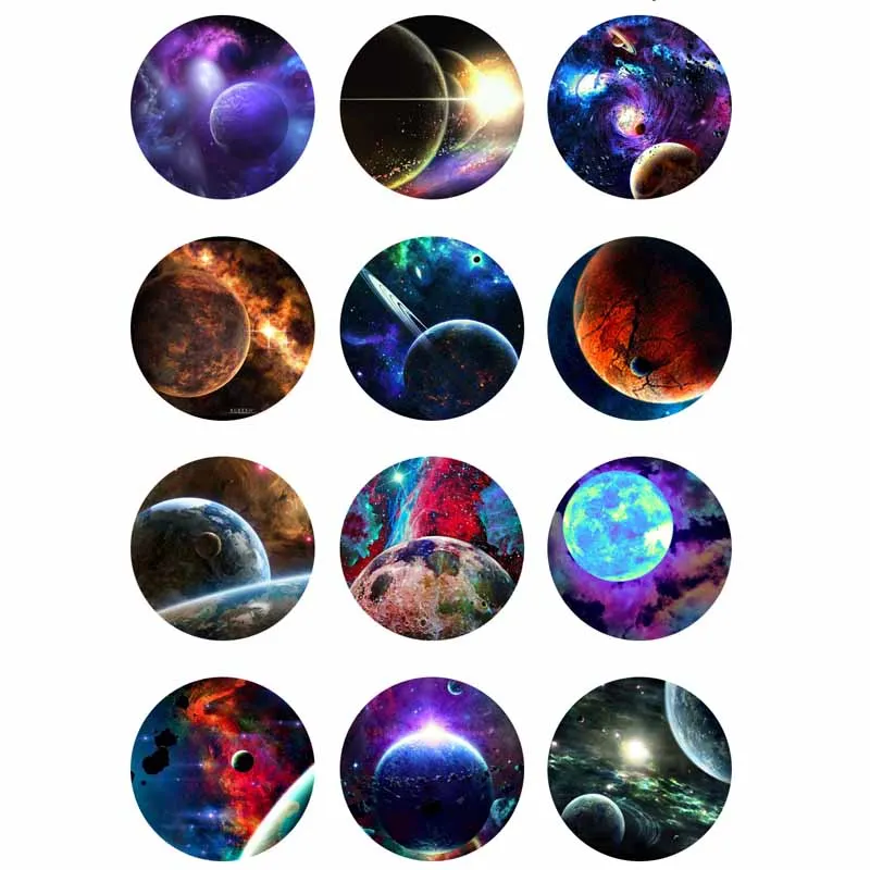 

10mm 14mm 16mm 12mm 20mm 25mm 368 12pcs/lot Earth Mix Round Glass Cabochons Jewelry Findings 18mm Snap Button Charm Bracelet