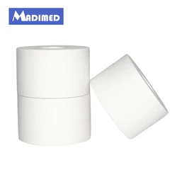 MADIMED 5cm*5m 6rolls /lot Zinc Oxide Plaster Sports tape cotton tearable adhesive bandage medical tape