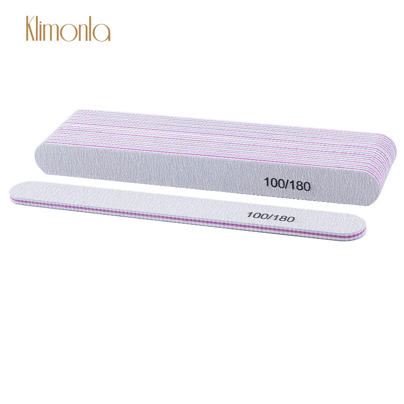 

5pcs Professional Sandpaper Nail File 100/180 Nail Art Sanding Buffer Files Acrylic UV Gel Tips Nail Polish Blocks Beauty Tools