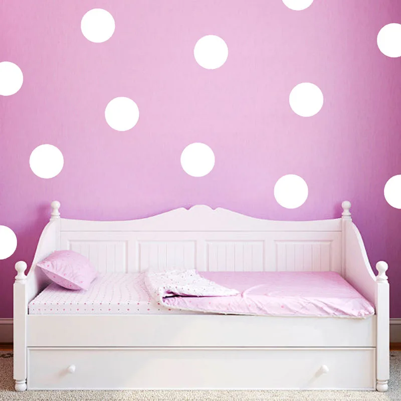 Złote Polka okrągłe koła naklejki ścienne dla dzieci dziewczyny pokoje dla chłopców przedszkole małe okrągłe naklejki ścienne Home Decor prezenty dla dzieci Mural artystyczny