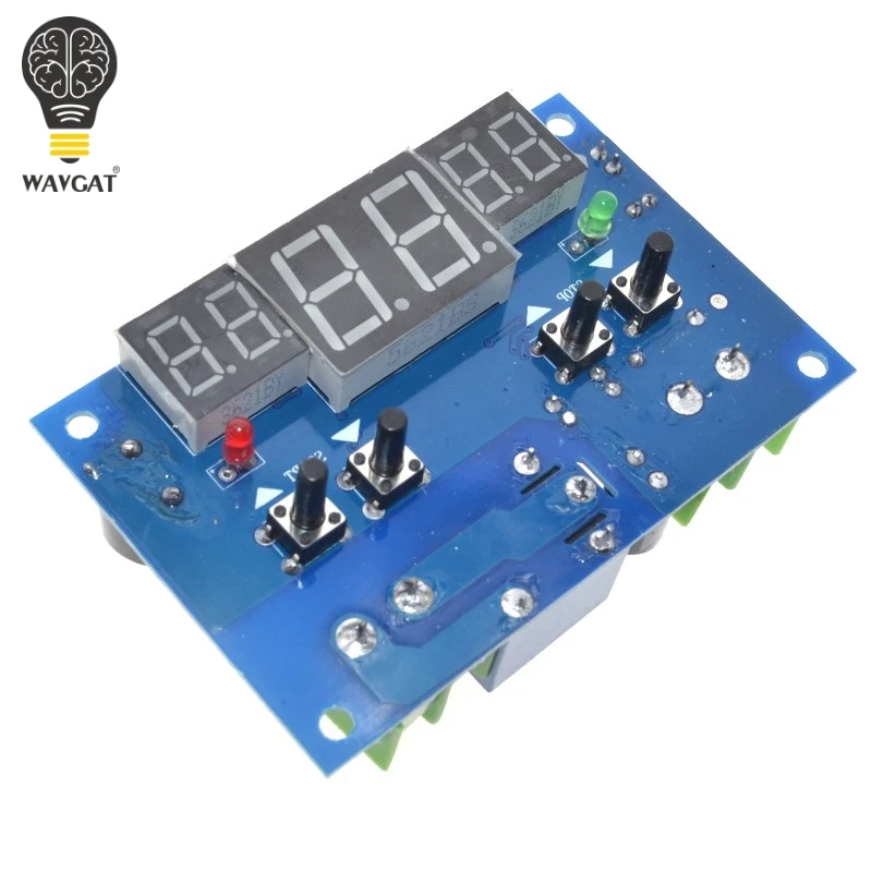 WAVGAT 1PCS DC12V thermostat Intelligent digital thermostat temperature controller With NTC sensor W1401 led display