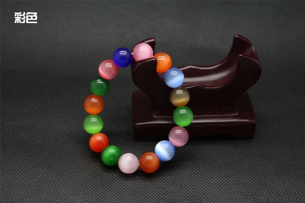 6/810/12mm Opal Bracelet Colorful Candy Colors Bracelets For Women and Girls