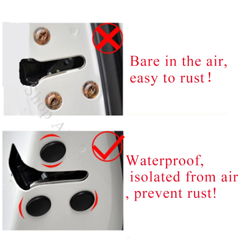12 pc Car Door Lock Screw Protector Cover Accessories For Toyota tundra hilux sewing hiace camry tacoma pickup 4runner 4 runner
