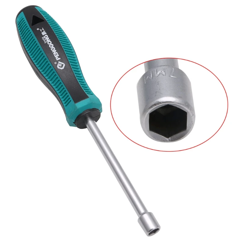 Socket Wrench Screw Driver Metal Hex Nut Key Hand Tool Screwdriver 3mm-14mm