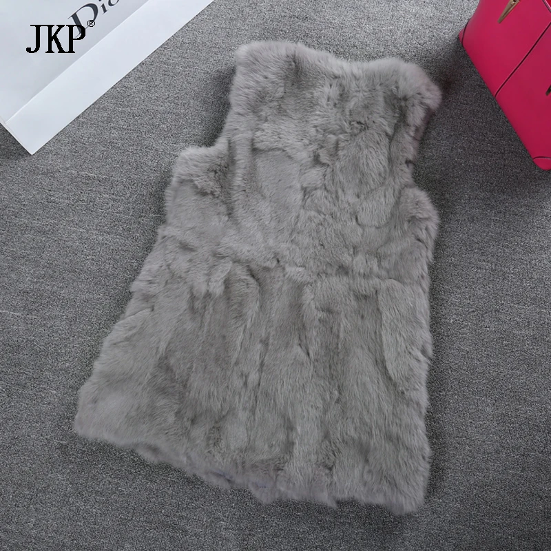 Fur Vest Women Real Rabbit Fur Vest Real Fur Coats For Women Winter Autumn Brand Sale Fur Vest Coat Fashion Outwear High Quality