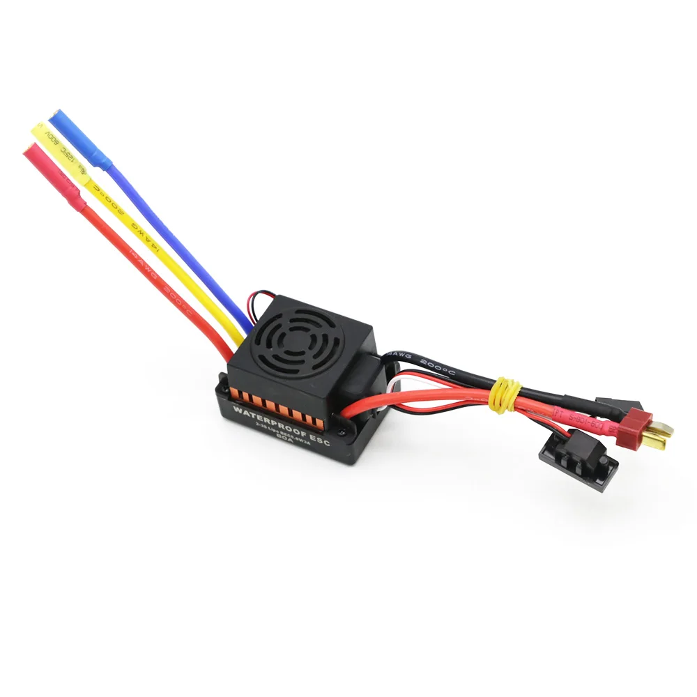 Neues Upgrade Wasserdichter 3650 3900KV RC Auto Bürstenloser Motor 60A ESC Programmierer für 1/10 Fernbedienung LKW Auto Motor – Detail 5