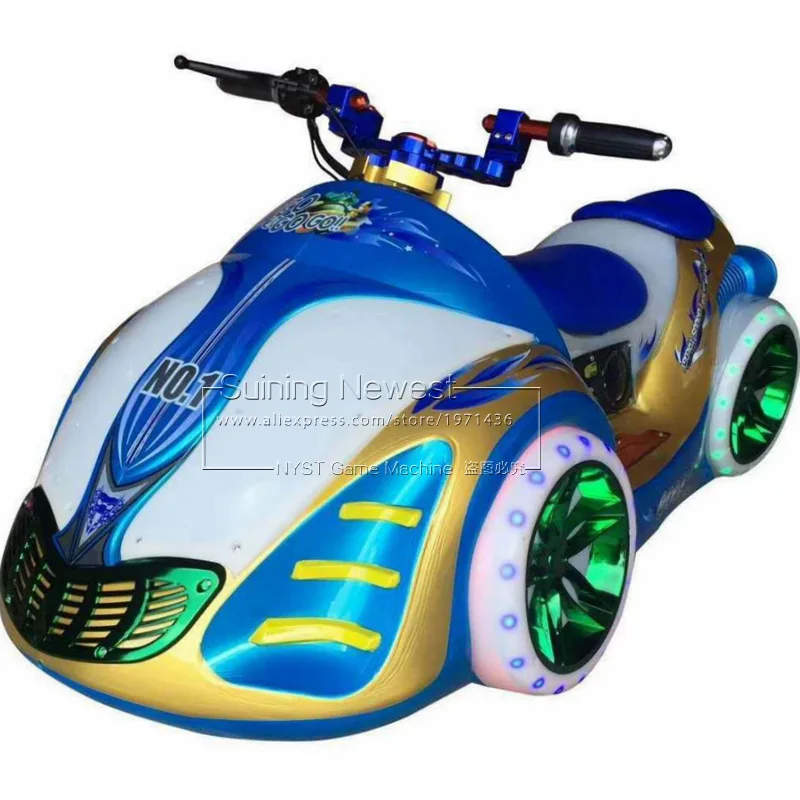 Children and Adults Amusement Park Fairground Moto Racing Game Machine  Kiddie Rides Playground Battery Bumper Cars