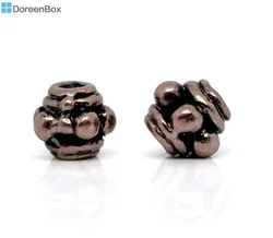 Doreen Box hot-  300 Copper Tone Tiny Bumpy Spacer Beads 3.5x3.5mm (B10114)