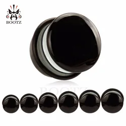 Wholesale Price Glass Single Flared Ear Plugs Tunnel Body Jewelry Earrings Gauges Piercing Expanders Stretchers 44PCS