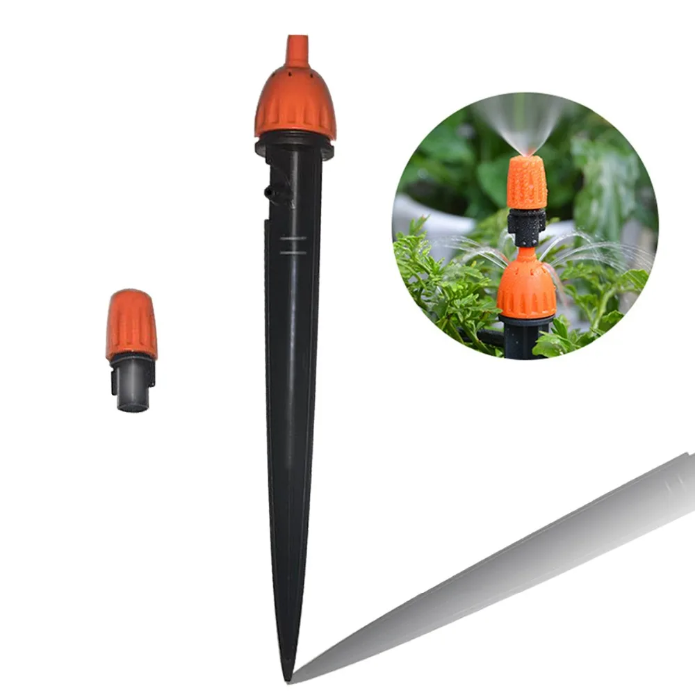 Aspersores de riego por goteo, kit de sistema de riego por goteo, ajustable, multifuncional, 8 salidas, # 26301-N, 1 lote, 10 Uds.