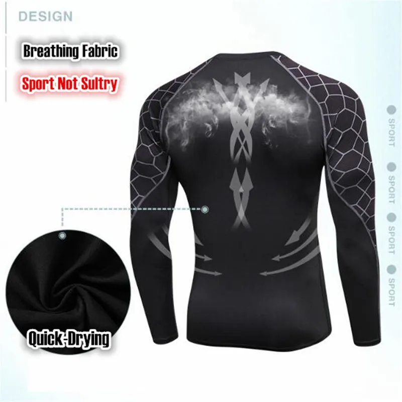 100p Men Pro Shaper Compression Tight Trainning T-shirt,High Elastic Quick-dry Wicking Sport Fitness Running Bottom Long Sleeves