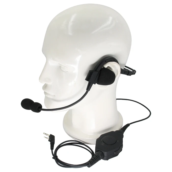 Micrófono de comunicación para auriculares tácticos, interfono adecuado para kenwood, Radio portátil, Baofeng, UV-5R, UV-82, GT-3