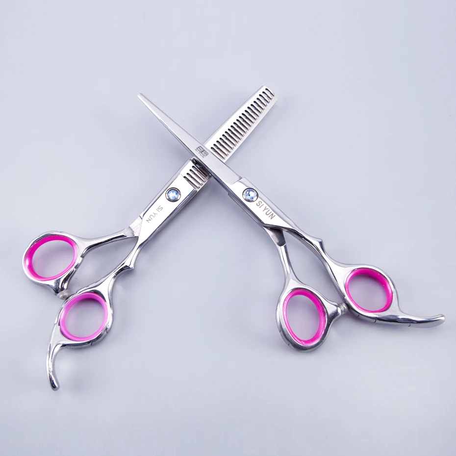 SI YUN 6.0inch(17.00cm) Length FR60 Model Of Professional Hair Scissors Set Combination Salon Scissors Styling Accessories