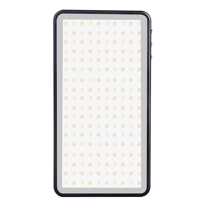 جيب الألومنيوم عكس الضوء OLED عرض 180 قطعة LED الفيديو الضوئي مع بطارية CRI96 + ثنائي اللون ل Vlog DSLRs