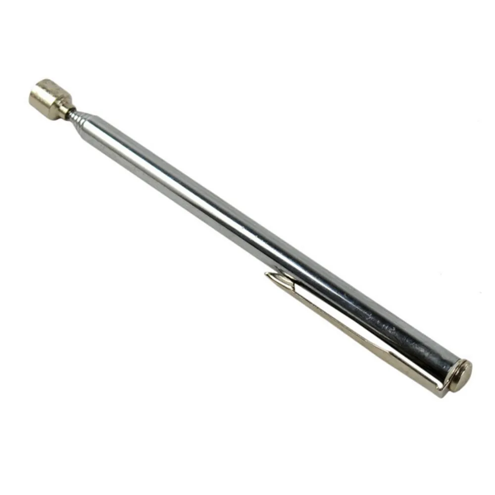 Magnetic Pick Up Rod Stick Extending Magnet Portable Telescopic Easy Rod Handheld Tool Silver